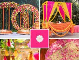 Vibrant Floral Mehendi